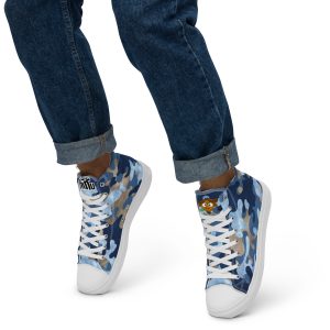 Zapatillas de lona de caña alta para hombre