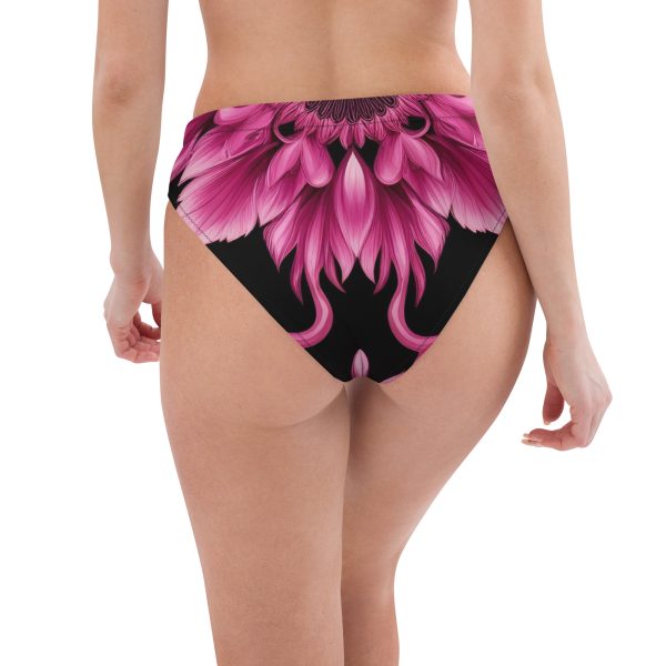 Braguita bikini reciclada talle alto all over FlowerÑ - Imagen 4